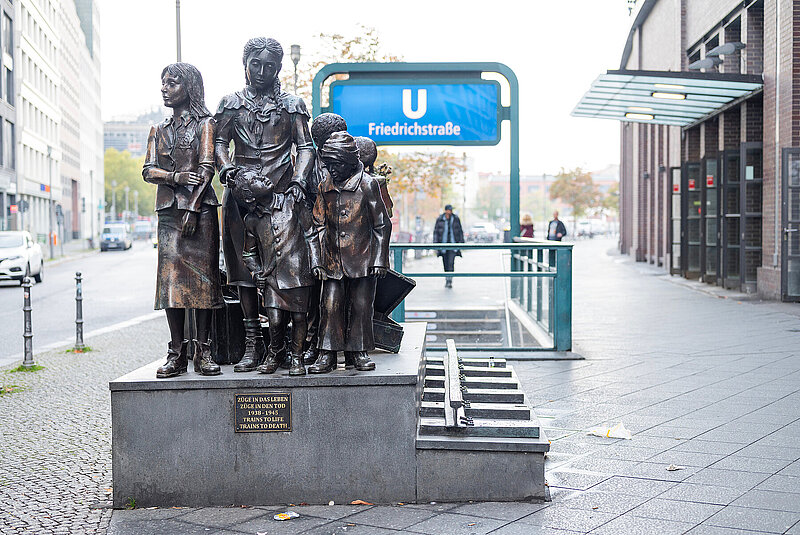 A monument to deported children near the metro station Friedrichstraße in Berlin